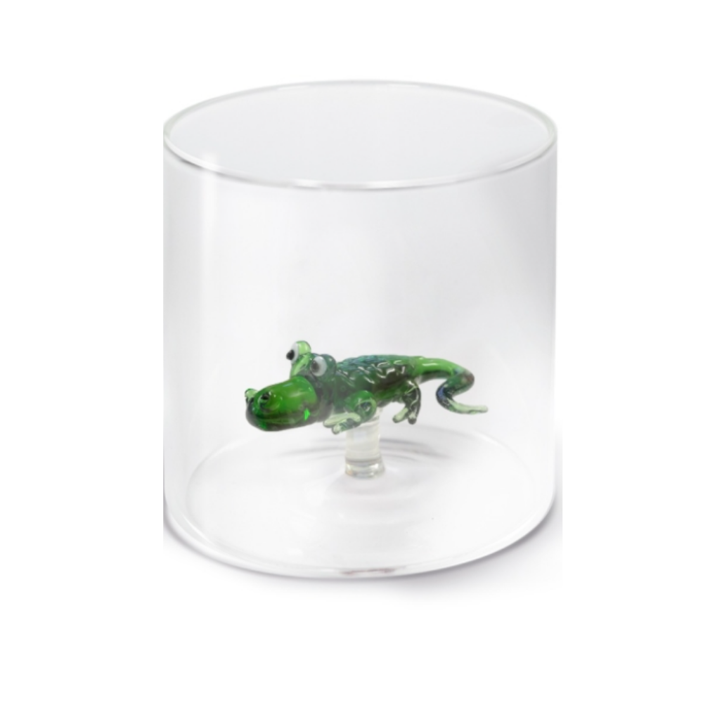 BICCHIERE DA ACQUA 250 ML ALLIGATORE IN VETRO BOROSILICATO