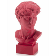 BUSTO ROSSO RUBINO DAVID DI MICHELANGELO 50 CM LAMART
