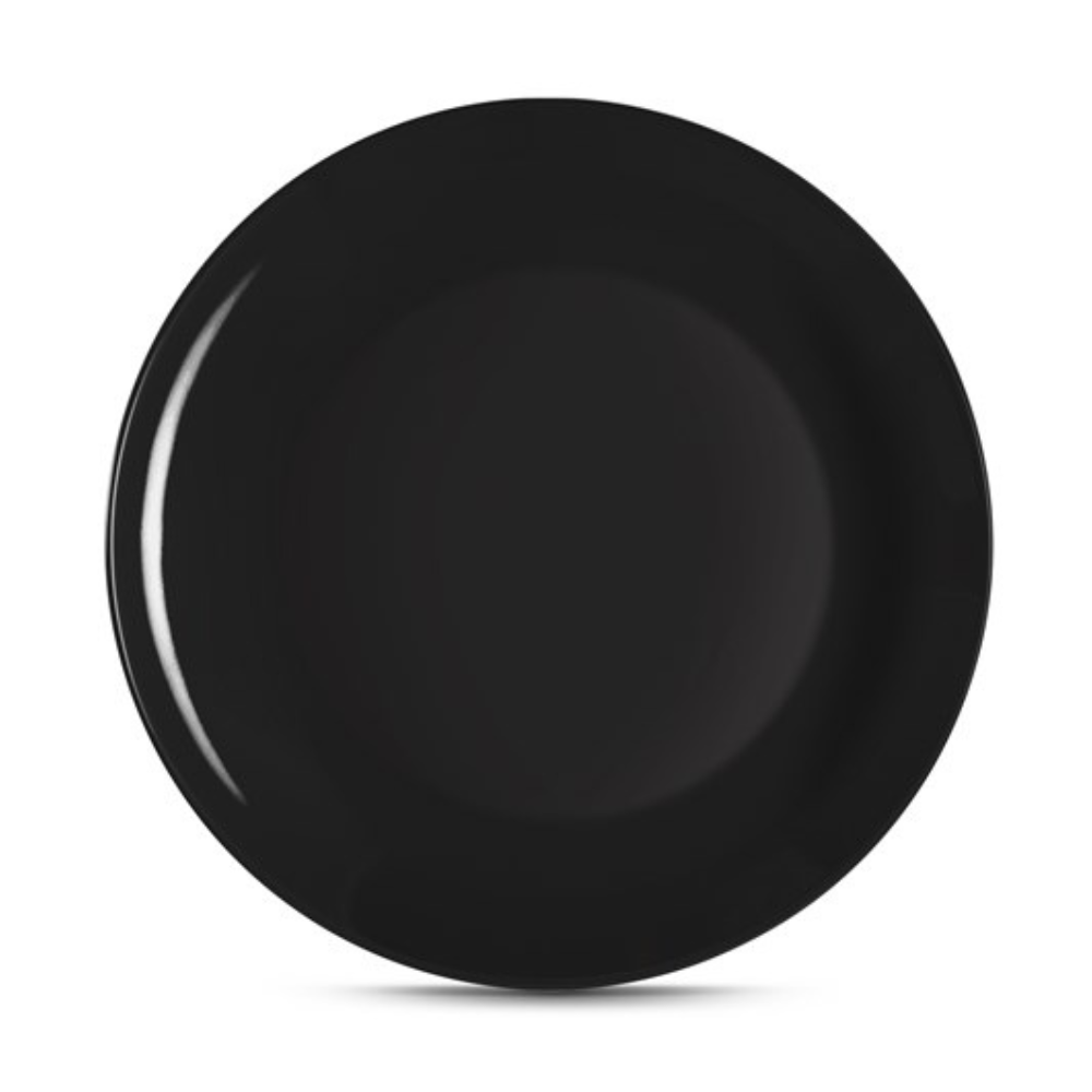 PIATTO PIANO D. 27 CM NERO STROMBOLI KALEIDOS