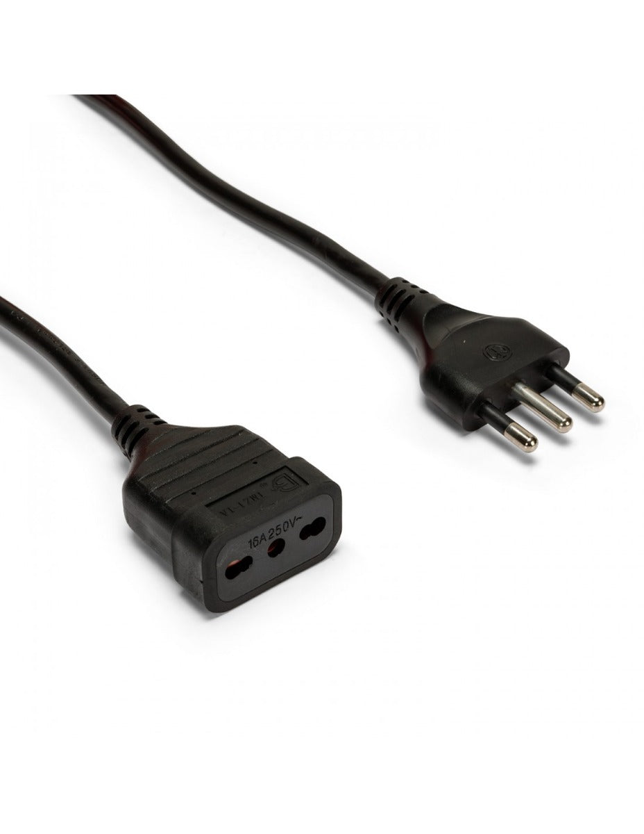 PROLUNGA 5 MT SPINA E PRESA 16A CAVO 3G1 MM² NERO