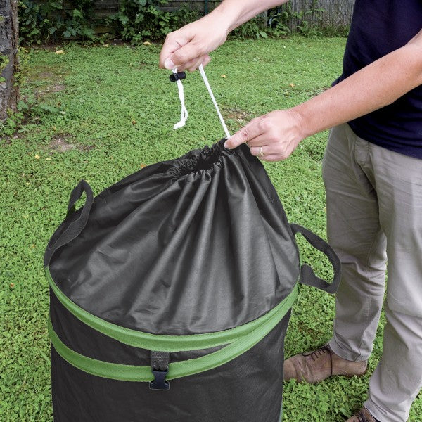 SACCO POPUP CON COPERTURA SUPERIORE RACCOLTA FOGLIE 120 LT D.46X72 CM