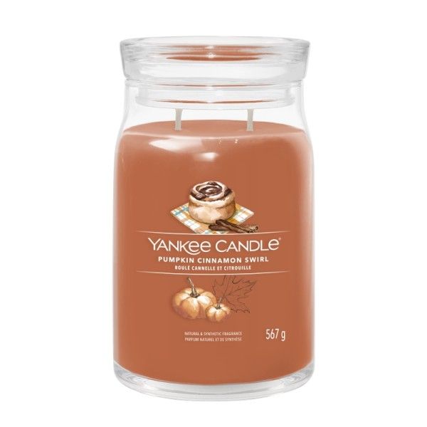 CANDELA GIARA GRANDE, PUMPKIN CINNAMON SWIRL