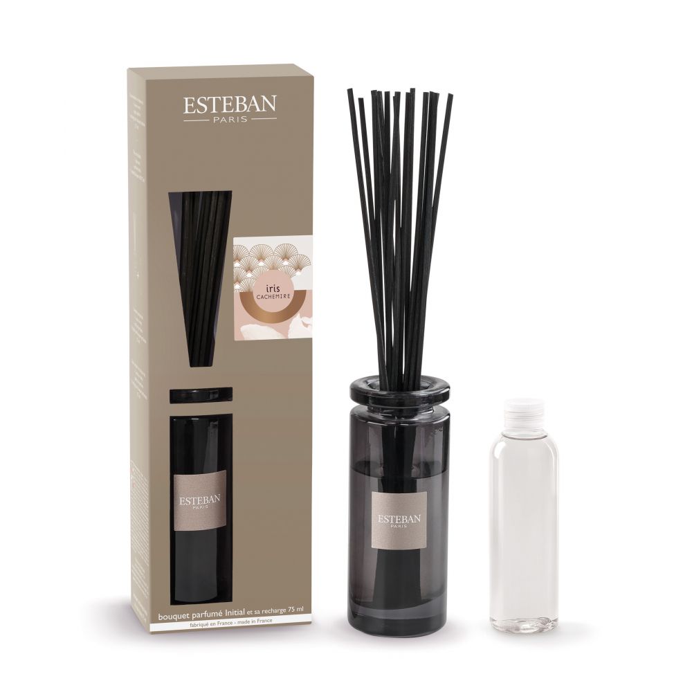 DIFFUSORE A BASTONCINO E RICARICA 75ML IRIS CASHMERE
