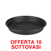 OFFERTA 10 SOTTOVASO GREEN BASICS SAUCER 34CM LIVING BLACK
