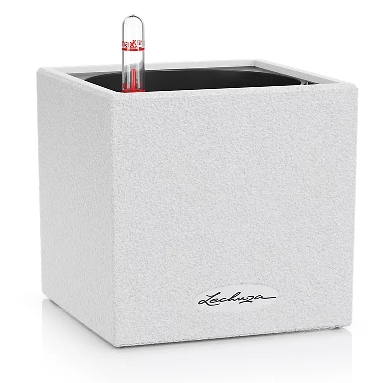 VASO CANTO STONE 14X14X14 BIANCO