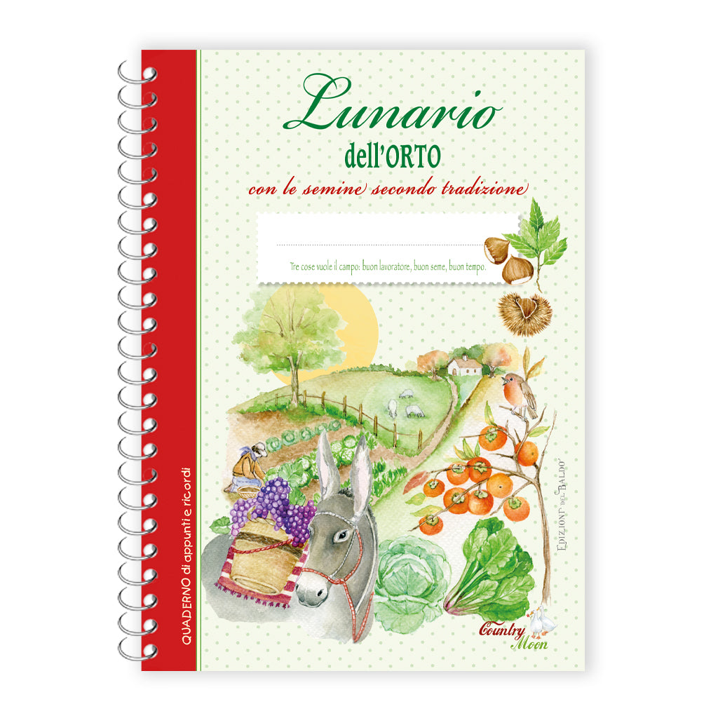 LIBRO LUNARIO DELL 'ORTO CON LE SEMINE
