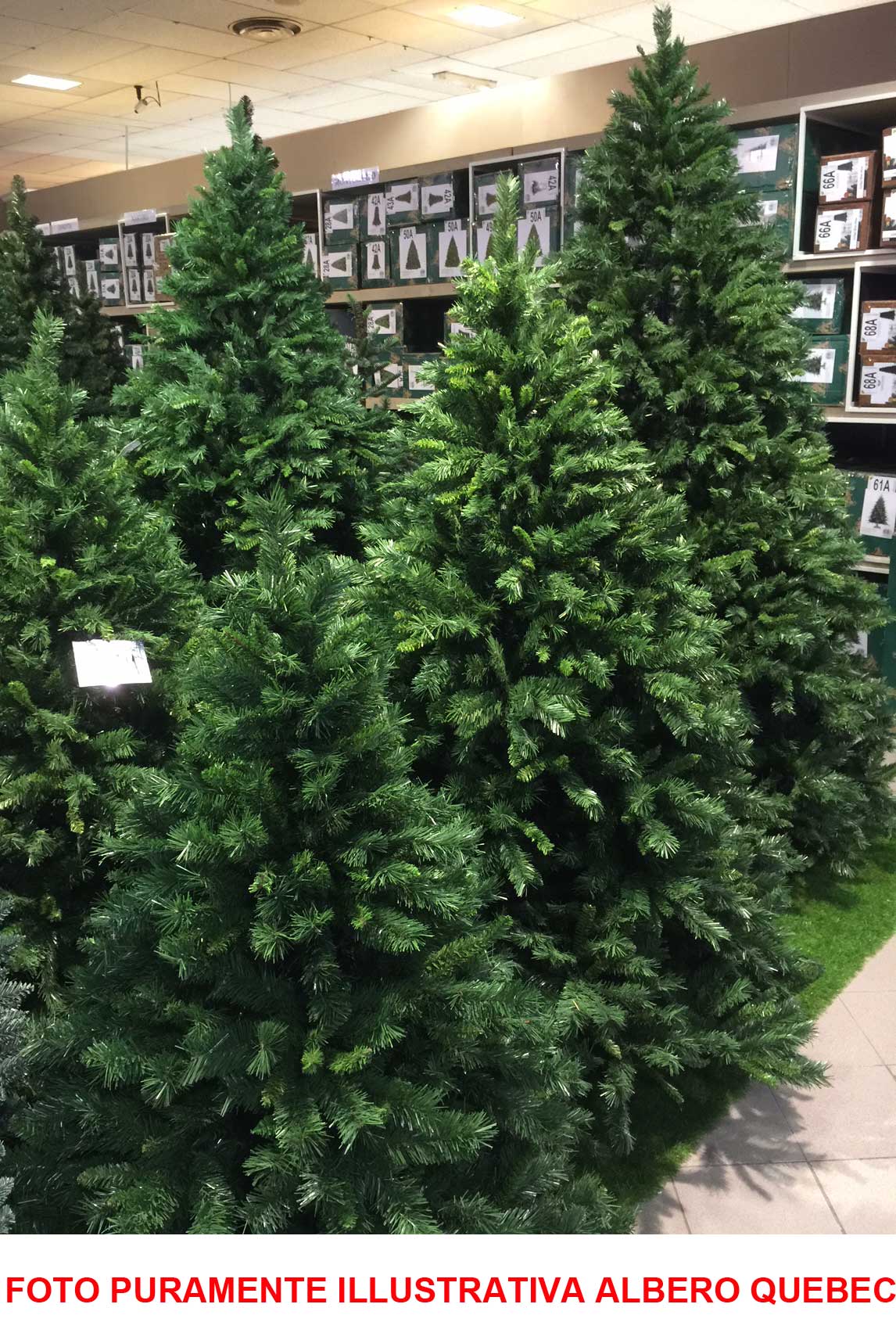 ALBERO DI NATALE 210CM QUEBEC VERDE