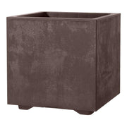 VASO CUBO MILLENIUM 25X25X25CM BROWNST