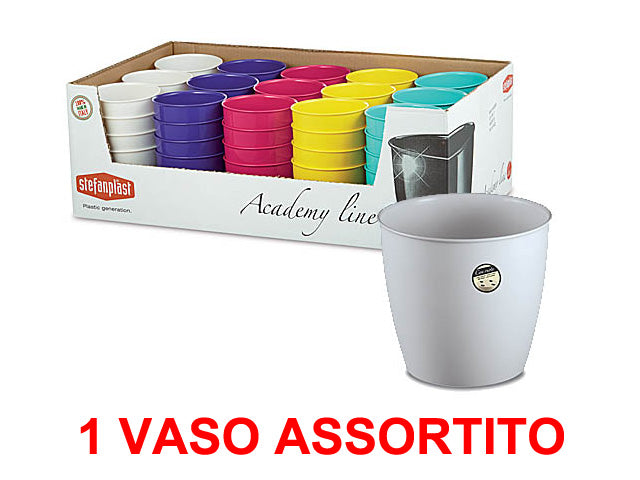 VASO ACADEMY LUX Ø11CM COLORE ASSORTITO