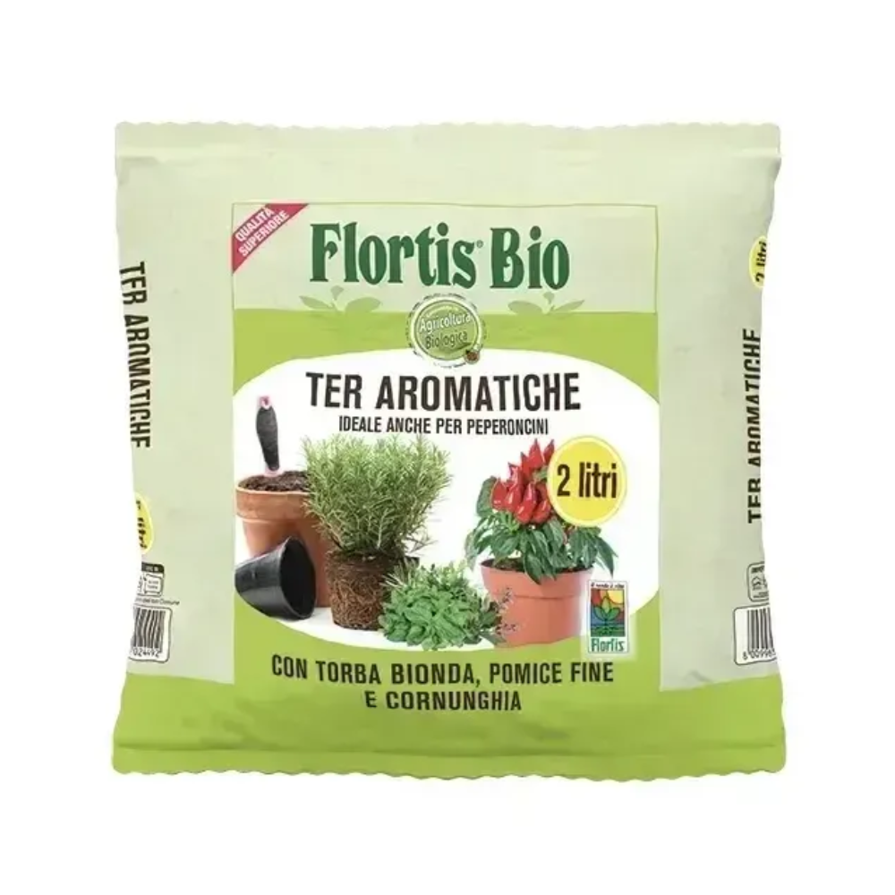 TERRICCIO PER PIANTE AROMATICHE E PEPERONCINI 2LT