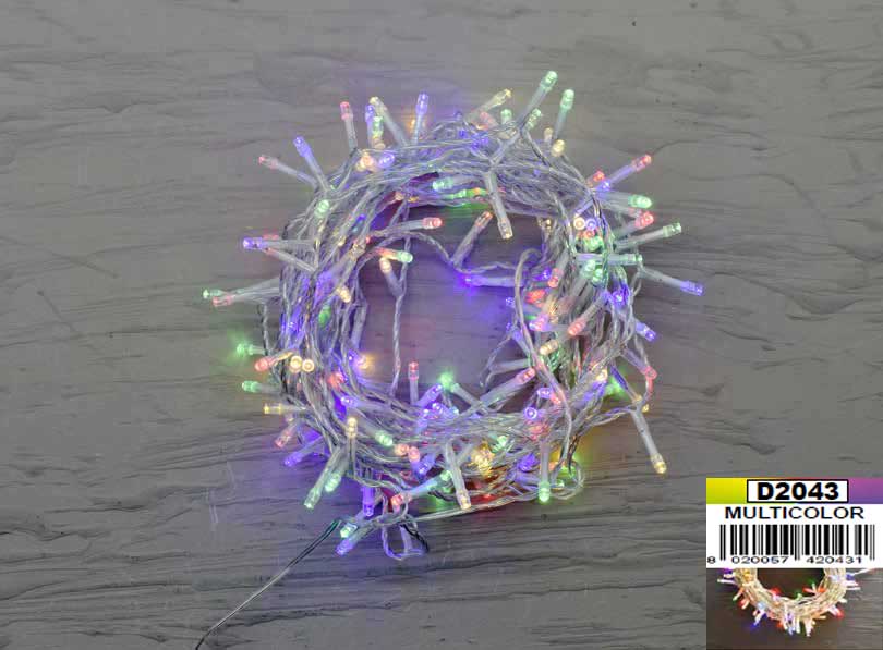 LUCI DI NATALE CATENA CON 300 LED BIANCO CALDO 21MT