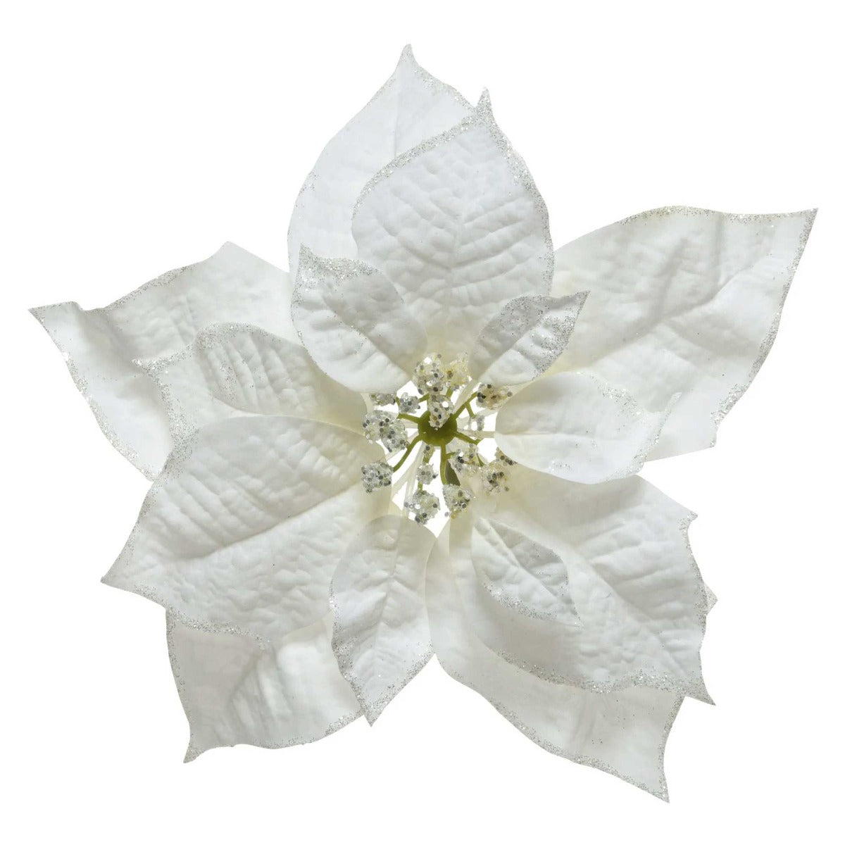 POINSETTIA APPENDIBILE BIANCA 26X7CM