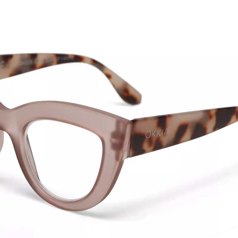 OCCHIALE DA LETTURA CLAUDIA PINK HAVANA GRADAZ. 2.50 OKKIA