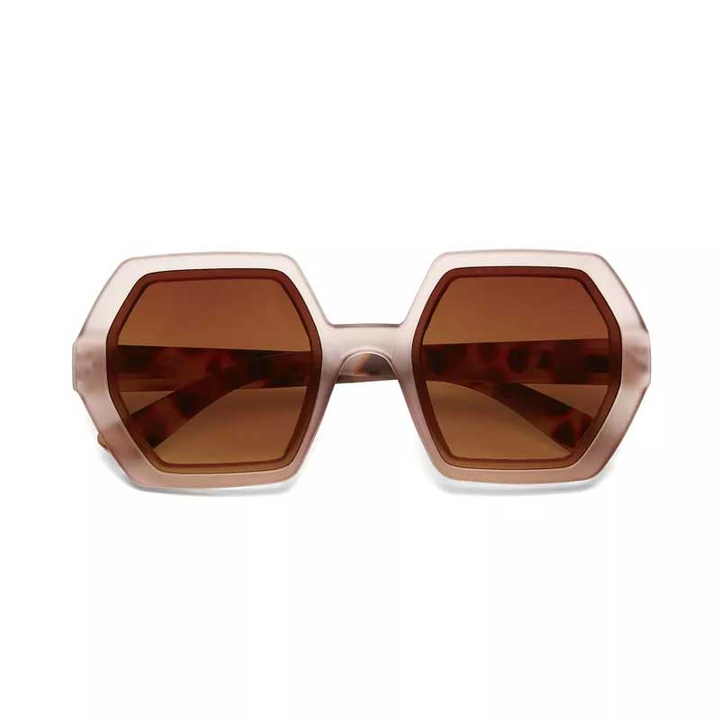 OKKIA OCCHIALE DA SOLE PREMIUM ESAGONALE EMMA PINK HAVANA OKKIA