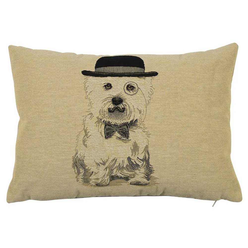 CUSCINO GOBELIN SHERLOCK WESTIE 30X45CM