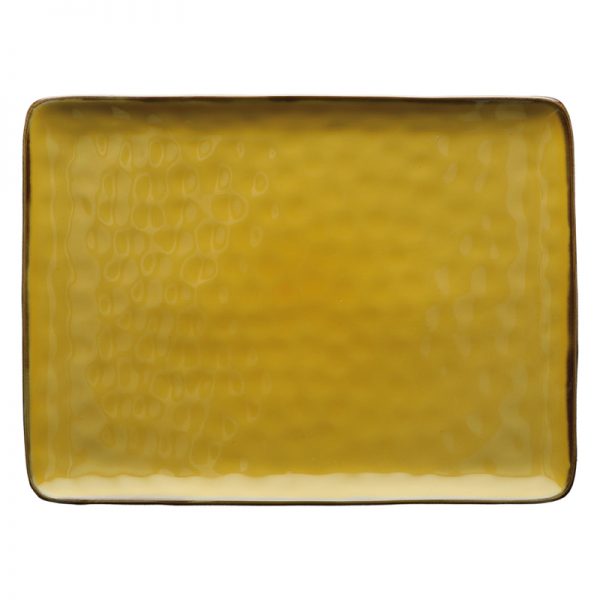 VASSOIO RETTANGOLARE 36X26,5CM LINEA "CONCERTO" OCRA