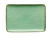 VASSOIO RETTANGOLARE 27X19 LINEA "CONCERTO" VERDE ACQUA