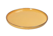 PIATTO TESO Ø 21 H 2 CM LINEA "CONCERTO" GLAM OCRA
