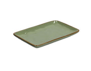 VASSOIO RETTANGOLARE 20X13CM LINEA CONCERTO VERDE OLIVA