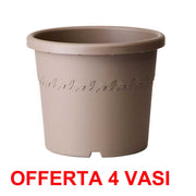OFFERTA 4 VASO ALGARVE CILINDRO 35CM TAUPE
