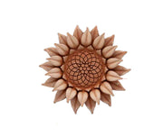 DECORAZIONE FIORE PETALI GIRASOLE CM.15 IN TERRACOTTA