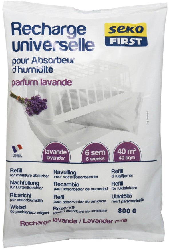 RICARICA ALLA LAVANDA PER ASSORBIUMIDITÀ SEKOFIRST 800GR