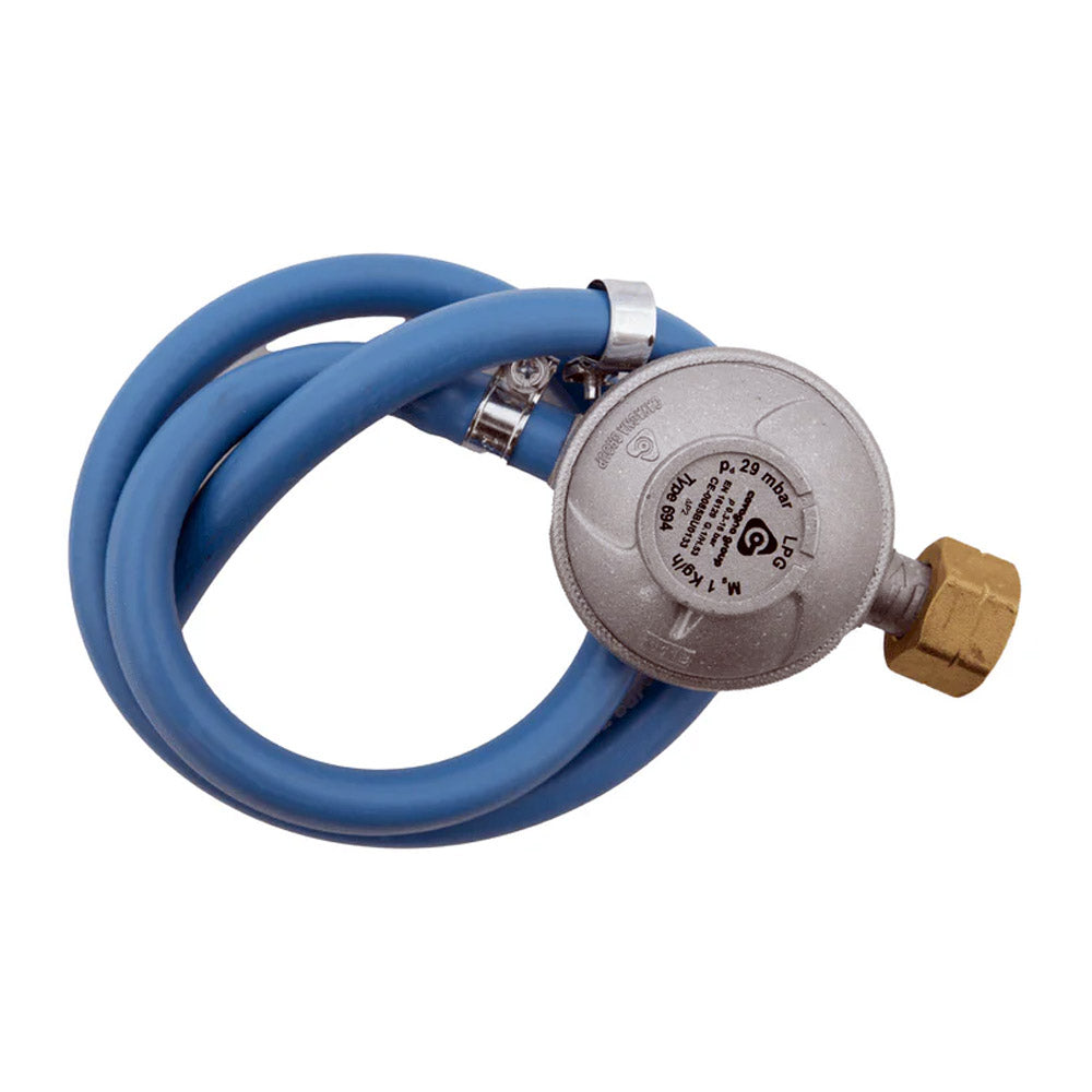 REGOLATORE GAS CON TUBO 30MBAR ITALIA E GRECIA