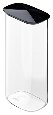 Bocal rectangulaire en verre borosilicate noir Fresh&amp;Style 2,1 L
