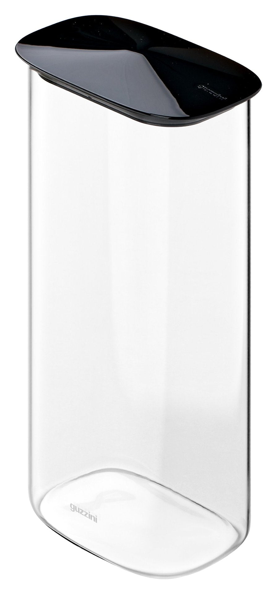 Barattolo vetro borosilicato Fresh&Style rettangolare Nero 2.1Lt