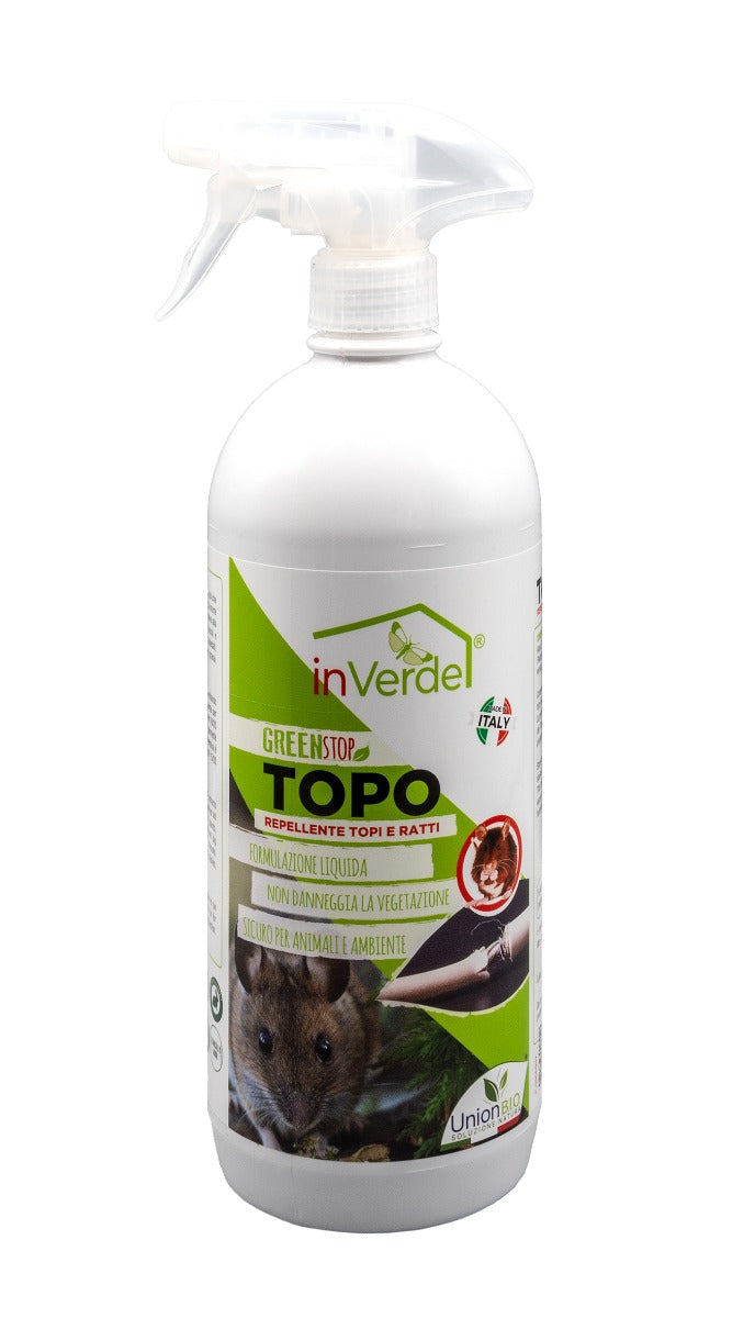 REPELLENTE PER TOPI E RATTI TOPO GREEN STOP 1LT