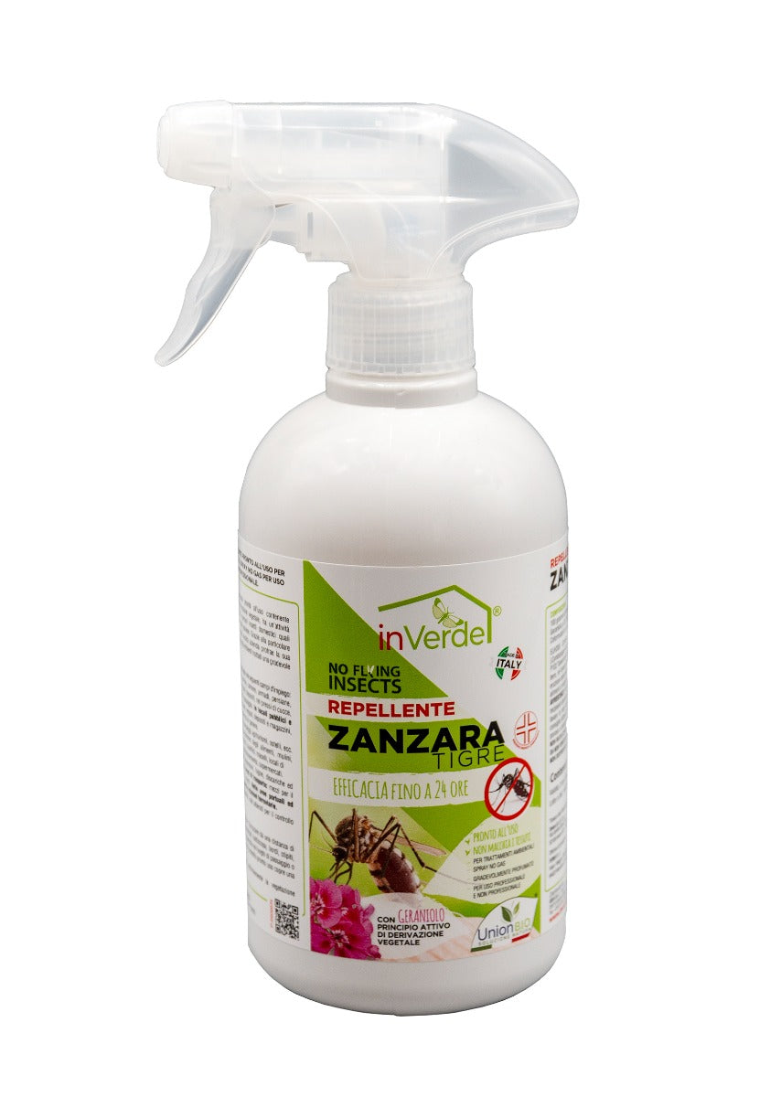 REPELLENTE PER ZANZARE E ZANZARE TIGRE FLACONE DA 500ML