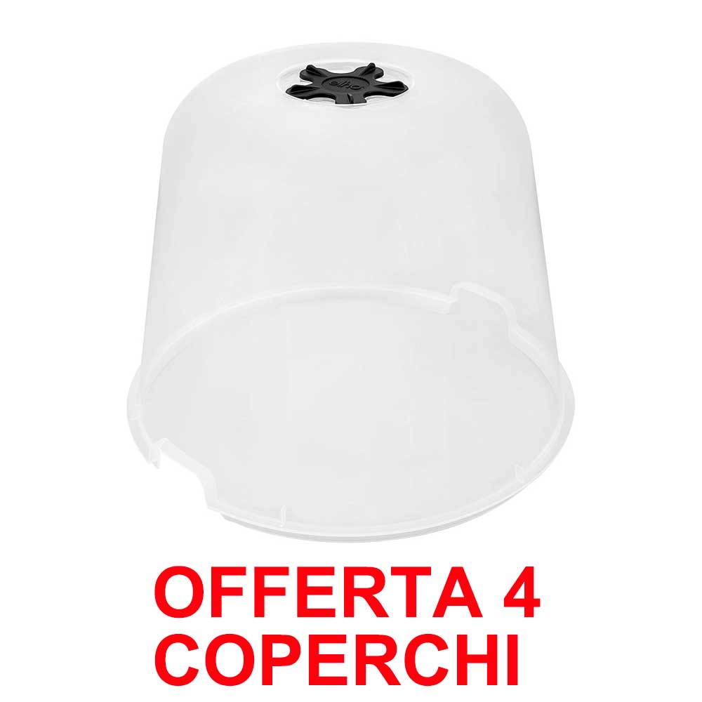 OFFERTA 4 COPERCHIO SERRA CAMPANA BASICS GROW HOUSE ROTONDO 17CM TRASPARENTE