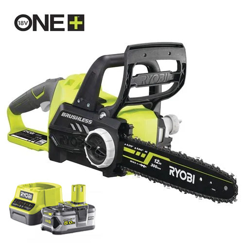 ELETTROSEGA BRUSHLESS A BATTERIA 18V BARRA 30CM OCS1830 + KIT BATTERIA E CARICABATTERIA 18V (1X 5.0AH)