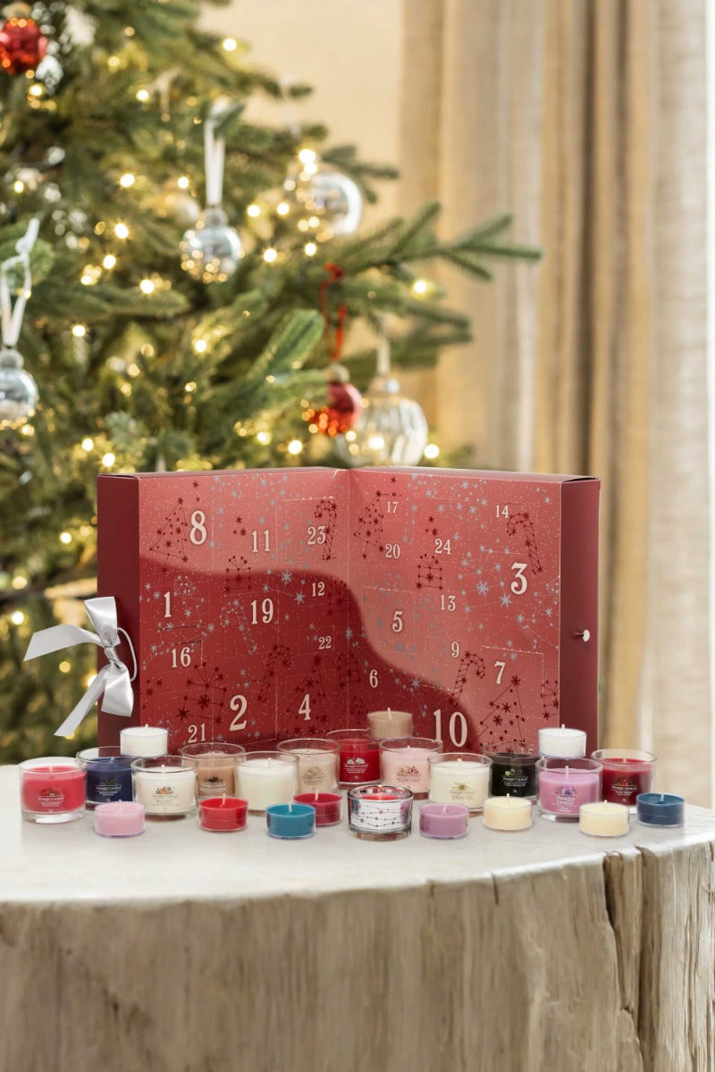 CALENDARIO DELL'AVVENTO A LIBRO CON TEA LIGHT