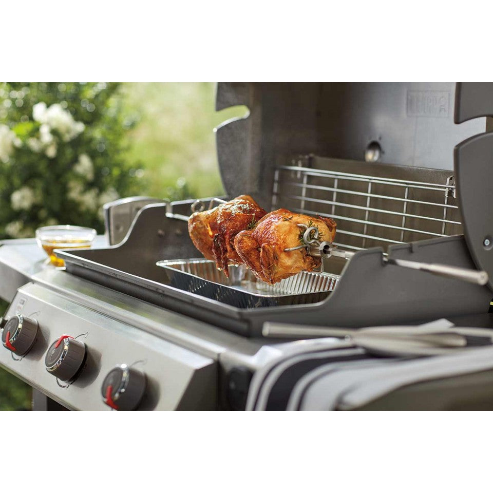 GIRARROSTO ACCIAIO INOX COMPATIBILE CON BARBECUE GENESIS II 2-3 BRUCIATORI