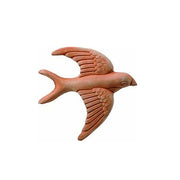 DECORAZIONE RONDINE RIFINITA A MANO 19 CM IN TERRACOTTA