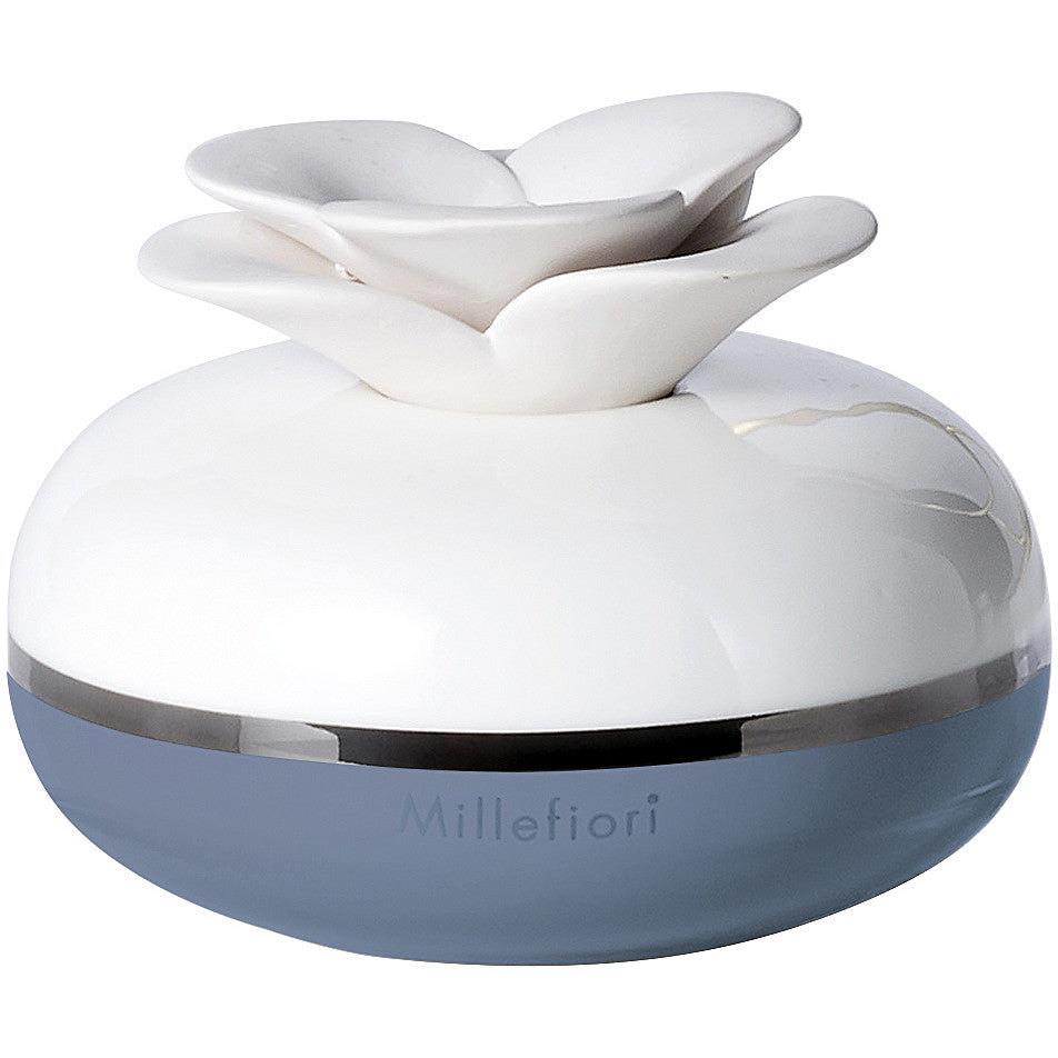 DIFFUSORE DI FRAGRANZA A FIORE BASE CELESTE
