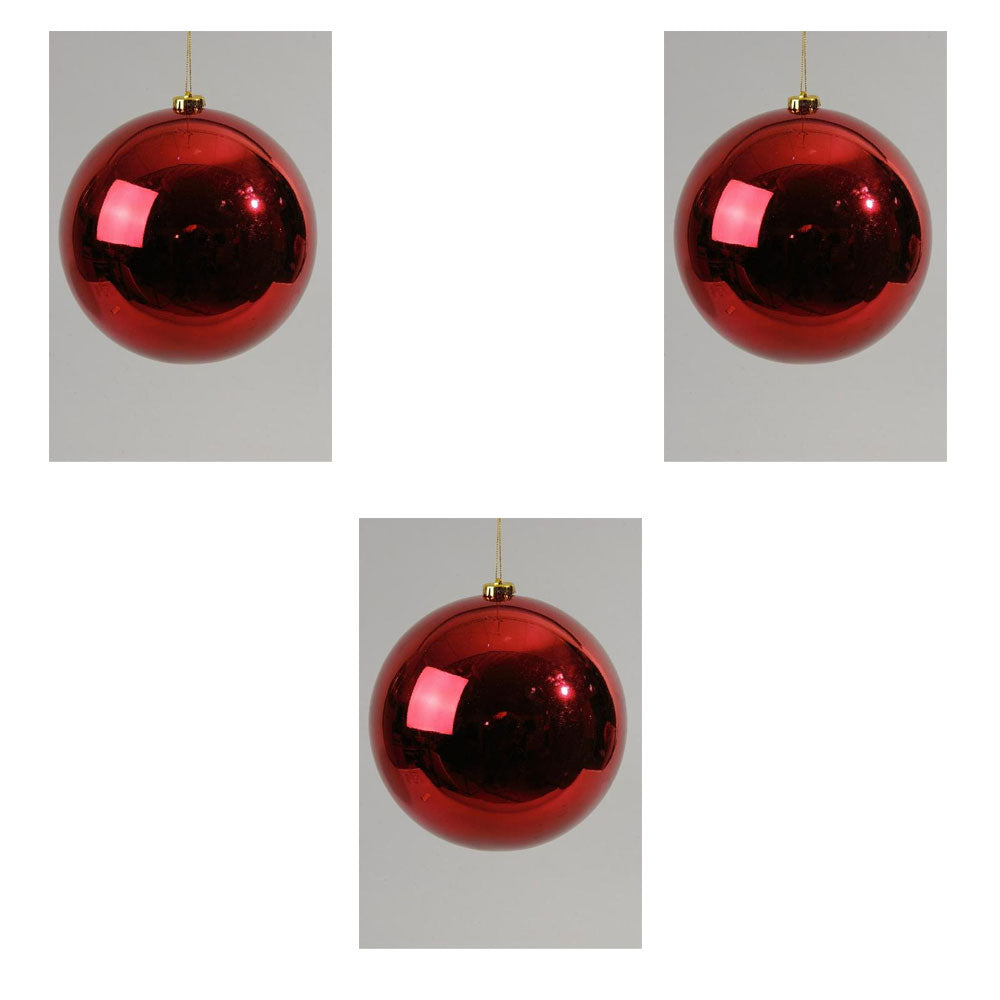 OFFERTA 3 PALLINE 14CM BORDEAUX