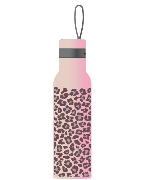 BOTTIGLIA TERMICA 500ML ROSA LEOPARDO