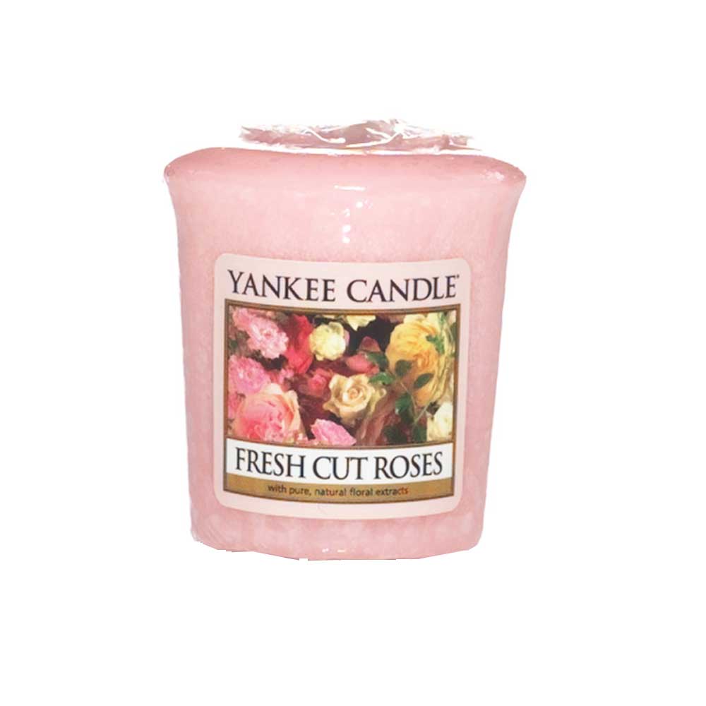 SAMPLER CANDELA VOTIVE FRESH CUT ROSES