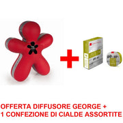 OFFERTA GEORGE DIFFUSORE ELETTRONICO SPEAKER BLUETOOTH ROSSO +1 CONFEZIONE DI CIALDE
