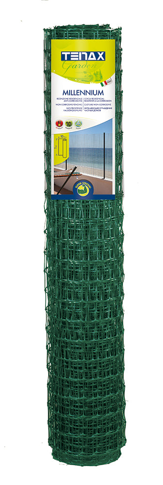 RETE DA RECINZIONE IN PLASTICA MILLENNIUM VERDE H 1.00x10 M