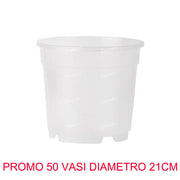 50 VASI PER ORCHIDEE Ø21CM TRASPARENTE