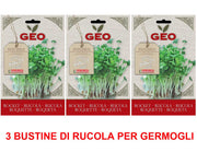 3 CONFEZIONI DI SEMI BIO DI RUCOLA PER GERMOGLI 30GR