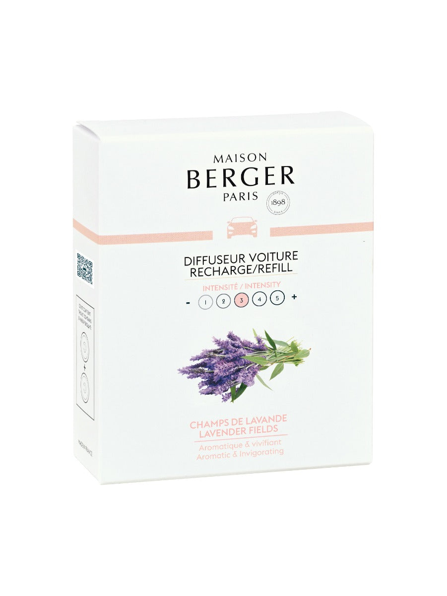 COFANETTO 2 RICARICHE PER DIFFUSORE AUTO CHAMP DE LAVANDE 125ML LAMPE BERGER