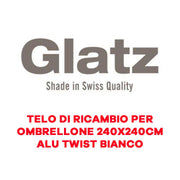 TELO DI RICAMBIO PER OMBRELLONE 240X240CM ALU TWIST BIANCO