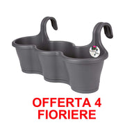 OFFERTA 4 FIORIERA CORSICA EASY HANGER TRIO ANTHRACITE