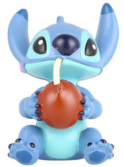 Statuetta Stitch con Noce di Cocco 9 cm Blu Disney