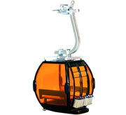 CABINA OMEGA IV  NERO/ARANCIO PER FUNIVIA