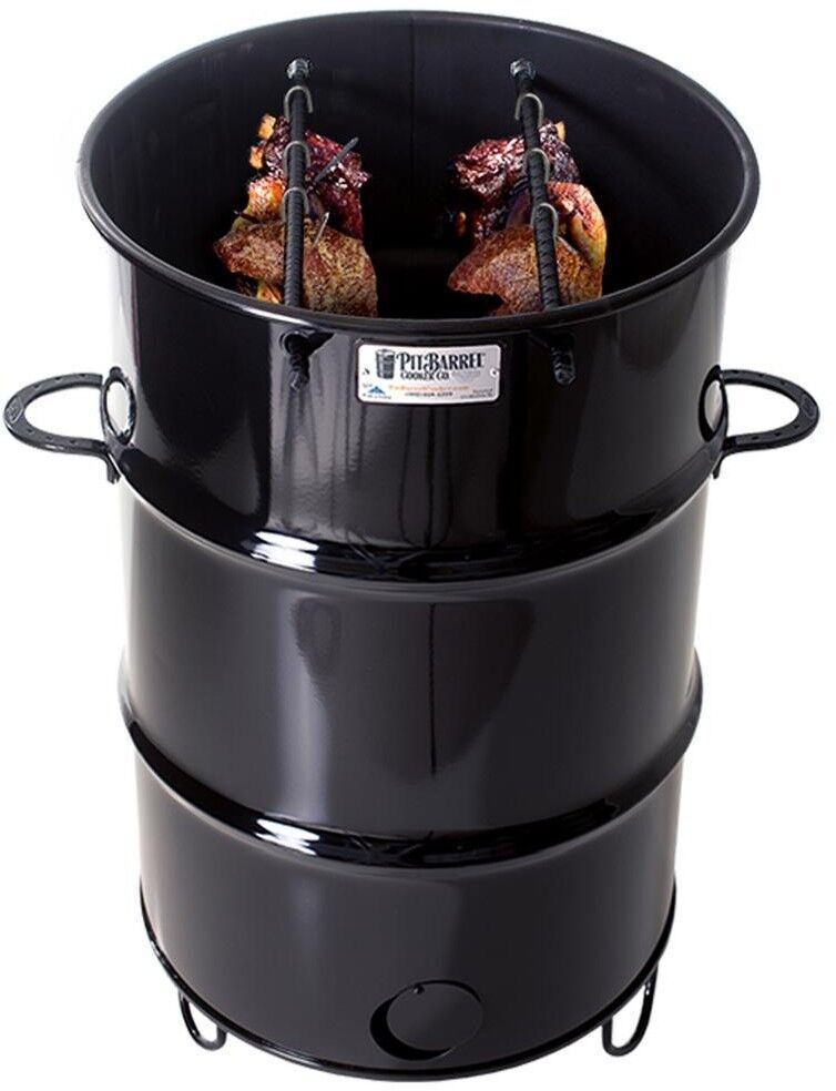 OFFERTA BARBECUE PIT BARREL AFFUMICATORE COOKER A CARBONE + COPERTURA PREMIUM NERA